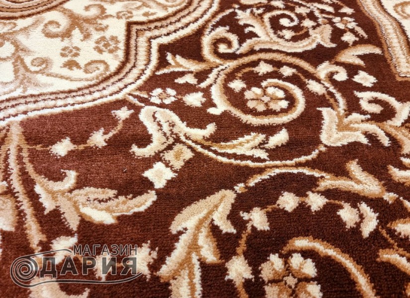 Тъкан персийски килим Blue stones 1706_BROWN